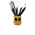 Robot head pen holder with pens inside
